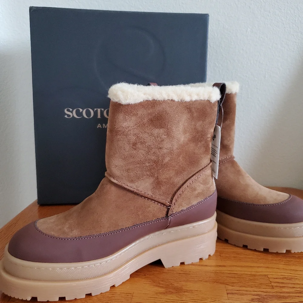 Scotch & Soda Women's Tan and Brown Boots